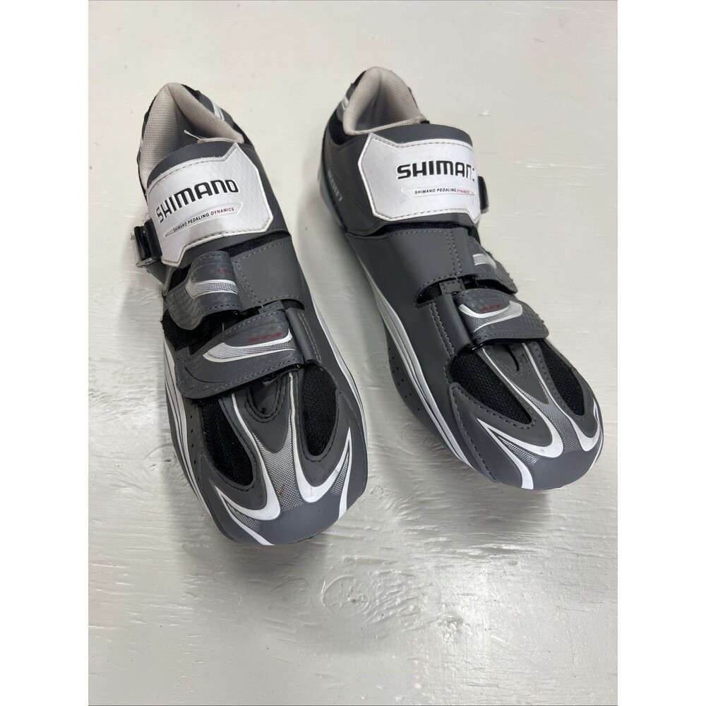 Shimano M087 Men's Mountain Cycling Shoes EU 48 US 12.3 Gray with Cycling Cleats